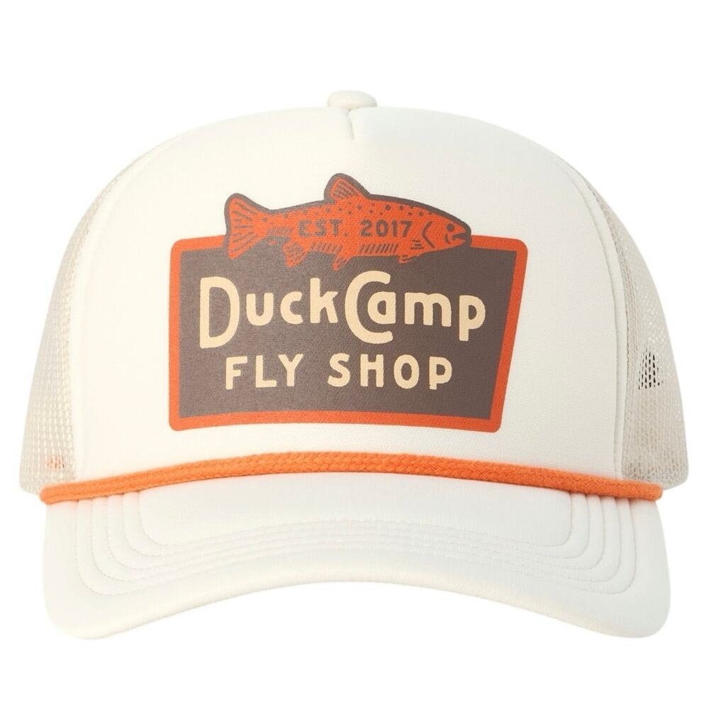 DC Fly Shop Retro Trucker Birch new men’s hat duck camp cap nwt SnapBack osfm